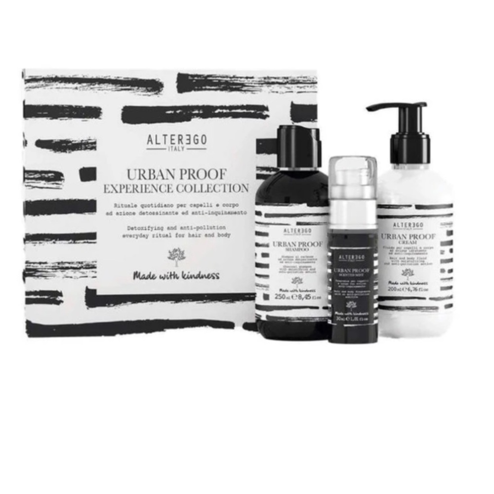 The Alter Ego Urban Proof Experience Collection Box Set Shampoo Moisturizer